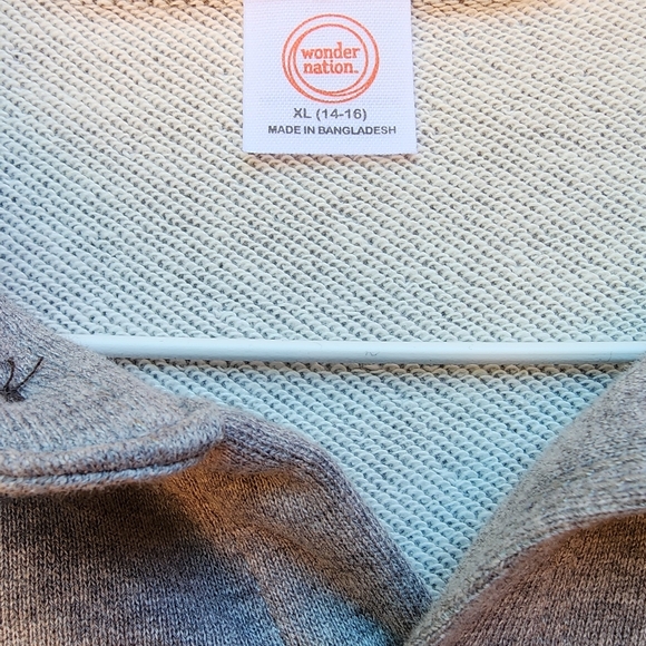 Gray BOYS XL Jersey fabric button down sweafer - Picture 4 of 4